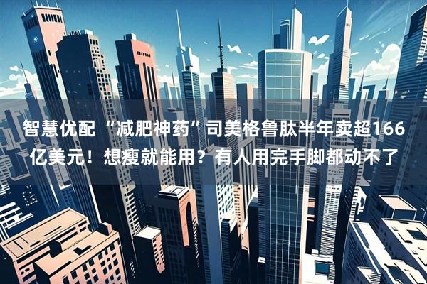 智慧优配 “减肥神药”司美格鲁肽半年卖超166亿美元！想瘦就能用？有人用完手脚都动不了