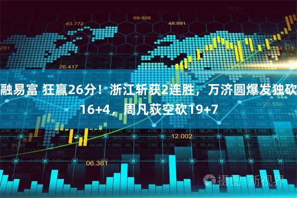 融易富 狂赢26分！浙江斩获2连胜，万济圆爆发独砍16+4，周凡荻空砍19+7
