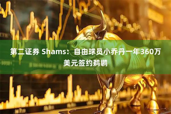 第二证券 Shams：自由球员小乔丹一年360万美元签约鹈鹕