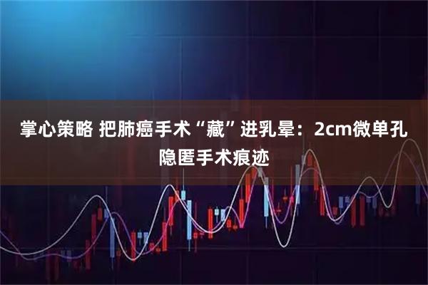 掌心策略 把肺癌手术“藏”进乳晕:2cm微单孔隐匿手术痕迹